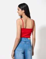 Top - Spalline sottili - rosso