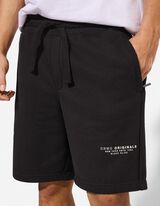 Short - Jambe large - Noir