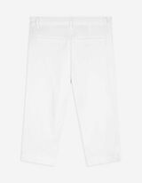 Caprihose - Viskose-Mix - weiß