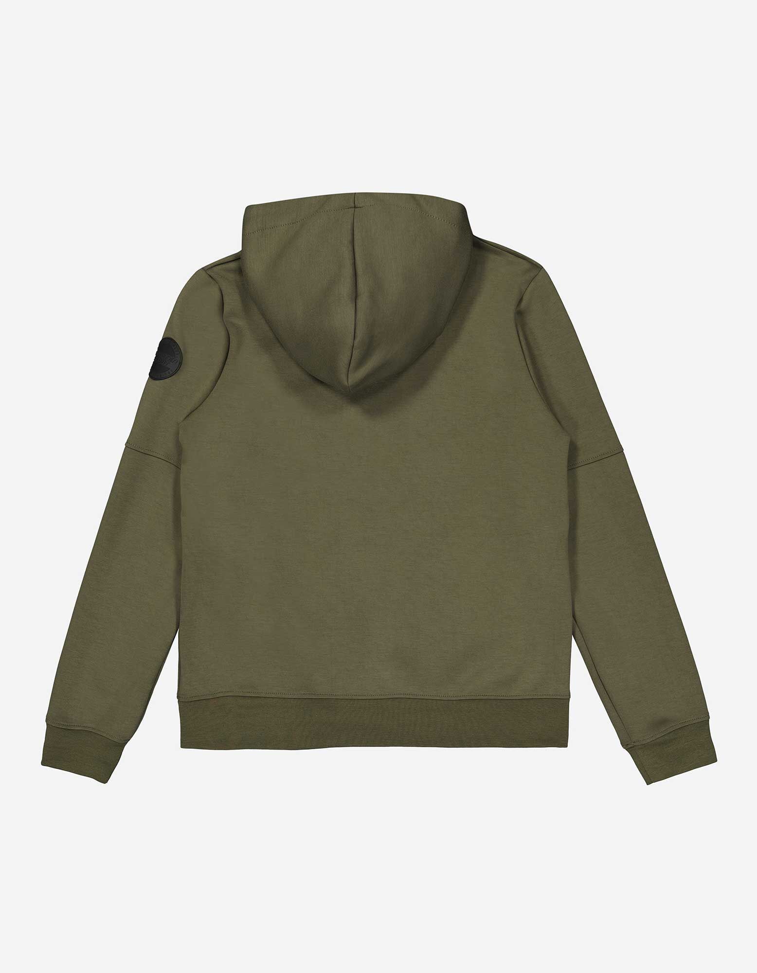 Sweatvest - Capuchon - donkergroen