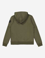 Sweatvest - Capuchon - donkergroen