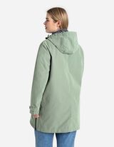 płaszcz - material hydrofobowy - ciemny zielony