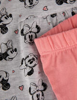 Súprava šiat a legín - Minnie Mouse - svetloseda