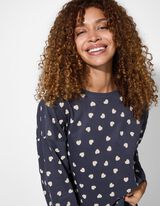 Pizsamafelső - Pamut - sötétszürke