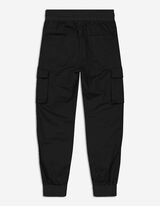 joggersy - elastyczny pas - czarny