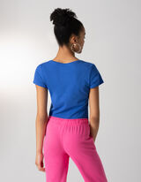 Majica kratkih rukava - Print sa porukom - tamno-plava