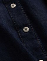 Kolov&aacute; sukně - tmavě modr&yacute; denim - tmave modra