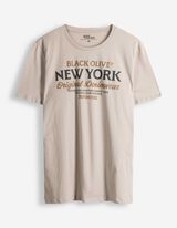 T-shirt - Stampa frontale - beige