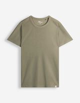 T-shirt - Wafelstructuur - Kaki