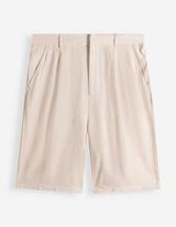 Bermuda  - Leinen-Optik - beige