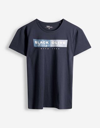 T-Shirt - Print - dunkelblau