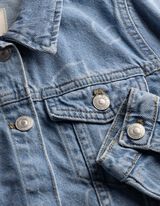 Giacca di jeans - Stampa laser - celeste