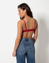 Push-up grudnjak - Super push up učinak - crvena