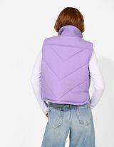 Steppweste - Cropped - lila