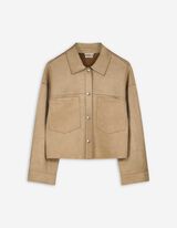 Blazer - Lederoptik - beige