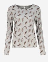 Damen Langarmshirt - Allover-Print