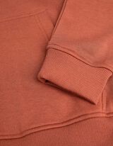 Bluză cu glugă - Amestec de bumbac - Maro