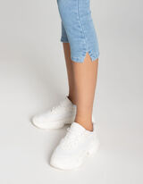 Kapri hlače - Vsebnost streča - svetlo modra