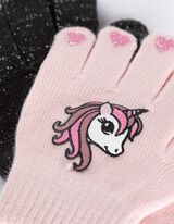 Handschuhe - 2er-Pack - rosa