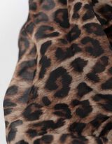 Loop-Schal - Leopardenmuster - beige