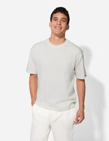 T-Shirt - Baumwoll-Mix - weiß