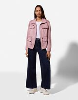 Jacke - Kunstleder - rosa