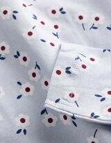 Lang shirt - Print all-over - Lichtblauw