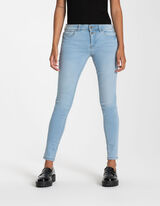 Teksap&uuml;ksid - High Waist - helesinine