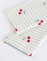 Pikkade varrukatega s&auml;rgist ja retuusidest koosnev komplekt - musliinkangas - helesinine