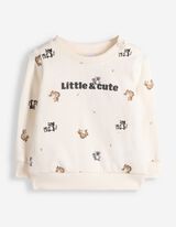 Set di felpa e pantaloni - Cotone - Bianco sporco