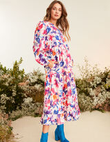 Maxišaty - Volány - pink