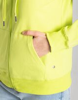 Tepl&aacute;kov&aacute; bunda - Kapucňa s tunelov&yacute;m sťahovan&iacute;m - svetlozelena