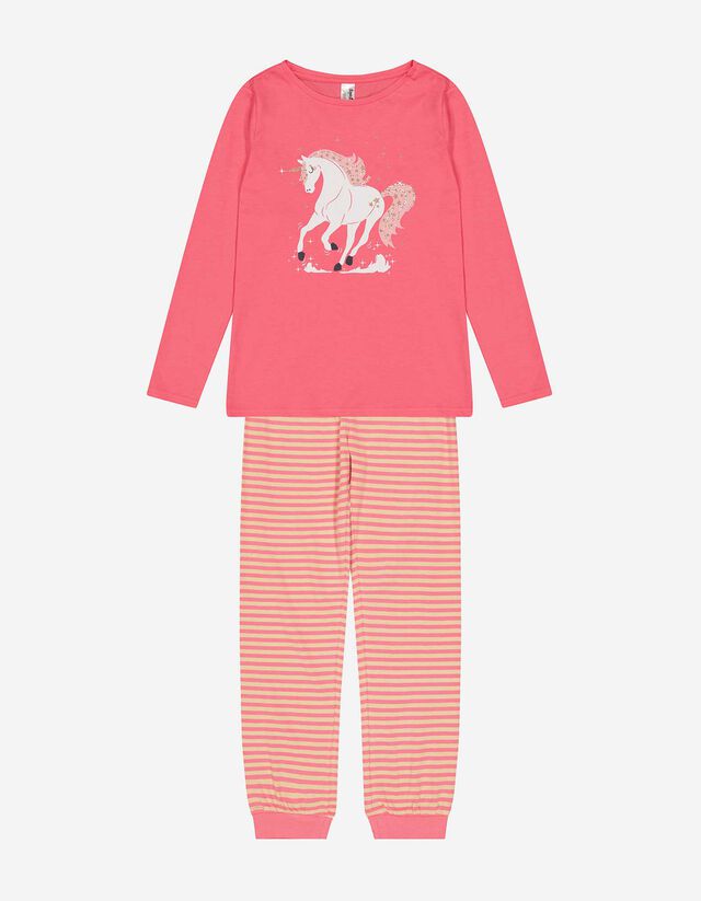 Pigiama completo (felpa + pantaloni) - Stampa - rosa fucsia
