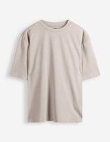 T-Shirt - Oversized Fit - Beige