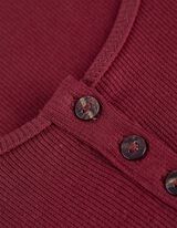 Tričko - Rebrovan&aacute; &scaron;trukt&uacute;ra - tmavocervena