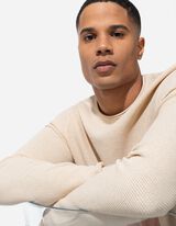 Pullover - Estremità arrotolate - beige