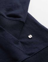 Sweatjacke - Kapuze mit Tunnelzug - dunkelblau