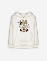 Felpa con cappuccio - Minnie - bianco