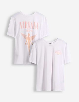 T-s&auml;rk - Nirvana - valge