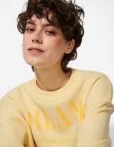 Sweatshirt - Frontprint - hellgelb