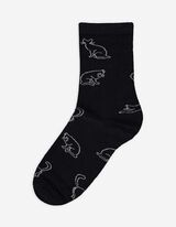 Socken - Allover-Muster - schwarz