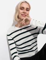 Trui - Sierknopen - wit