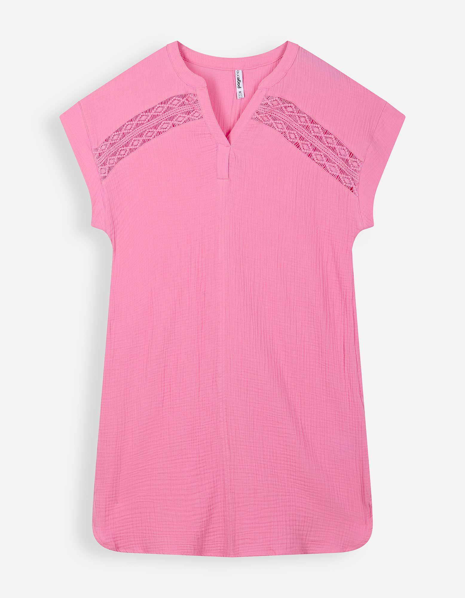 Kleid - Musselin - Pink