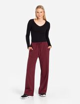 Bėgiojimo kelnės - Vienspalviai - tamsiai raudonas