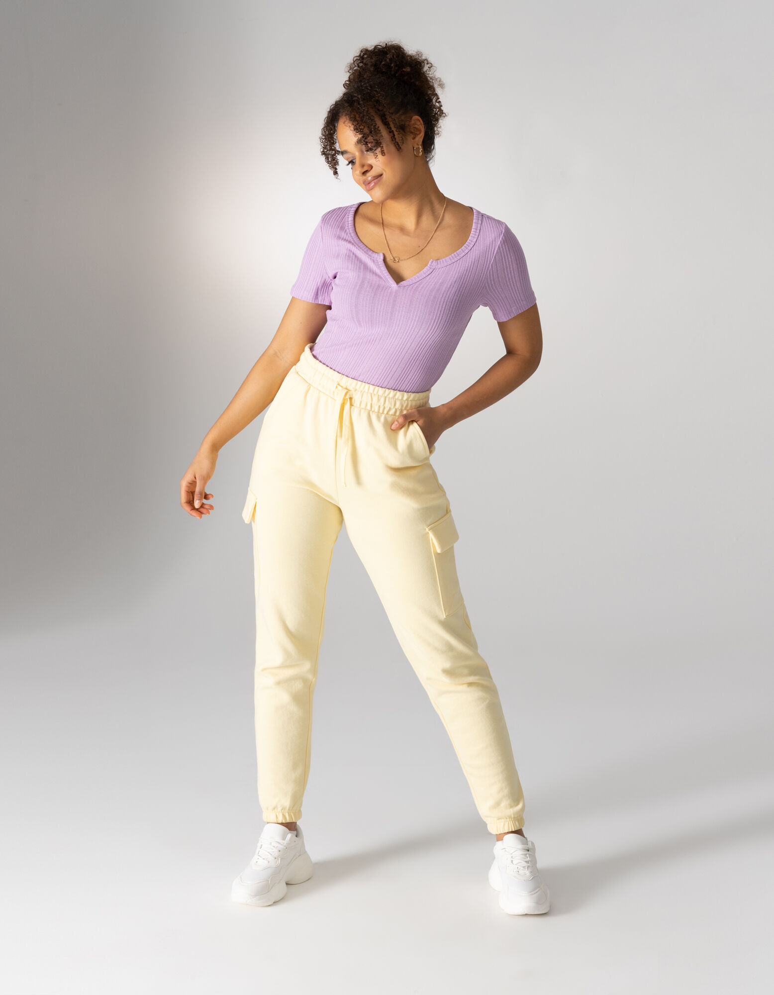 T-shirt - Teneur en viscose - Lilas