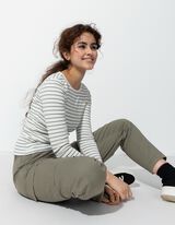 Pantaloni cargo - Amestec de bumbac - Verde inchis