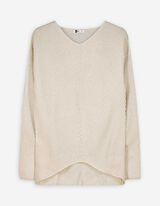 Sweter z dzianiny - dłuższy tył - bez