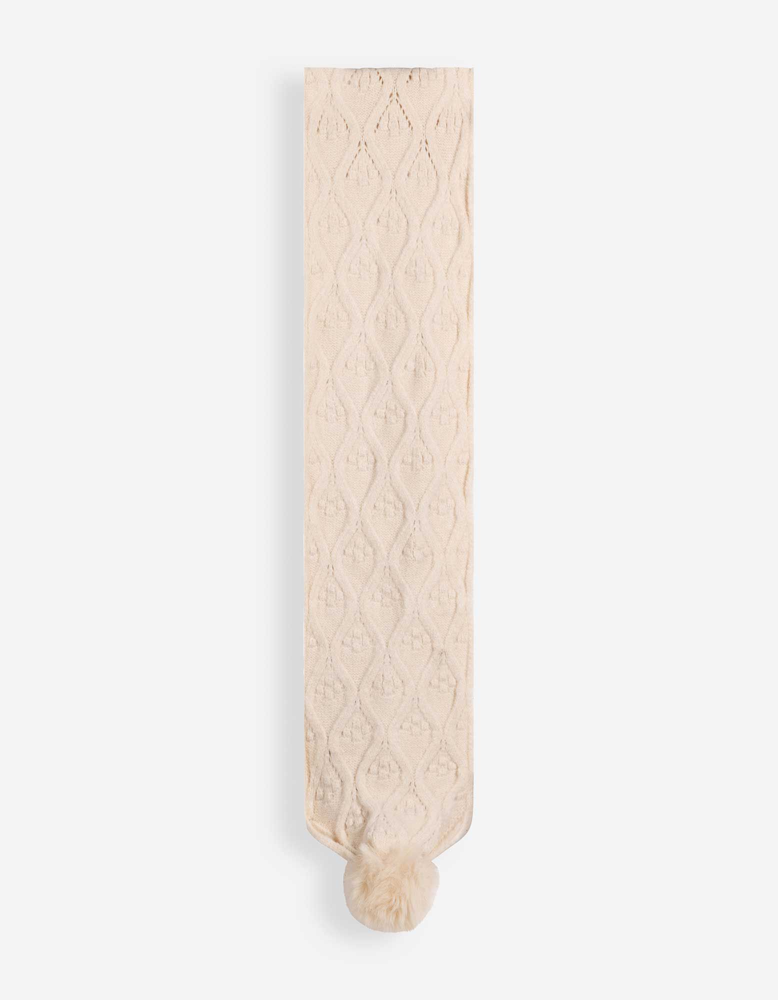 Schal - Zopfstrick - Beige