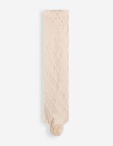 Schal - Zopfstrick - Beige