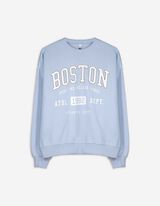 Sweatshirt - Tekst - lichtblauw